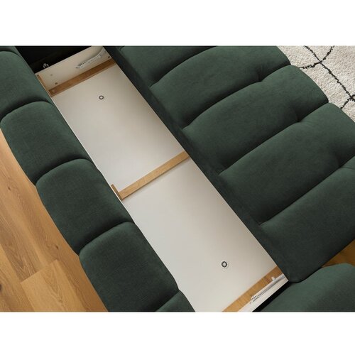 Bobochic Paris Zelena sklopiva/s prostorom za odlaganje sofa 251 cm Fuji &amp;ndash; Slike