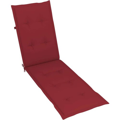  Blazina za ležalnik vinsko rdeča (75+105)x50x4 cm, (20657324) Cene