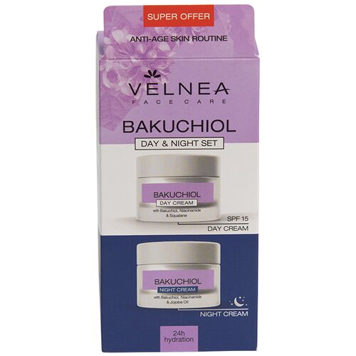 Velnea Bakuchiol set dnevna+noćna krema 2x50ml Cene