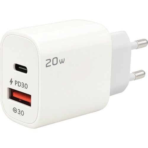 Redline Hi&scaron;ni polnilec, 1 x USB-A, 1 x USB-C, 20W - GL-20-AC Cene