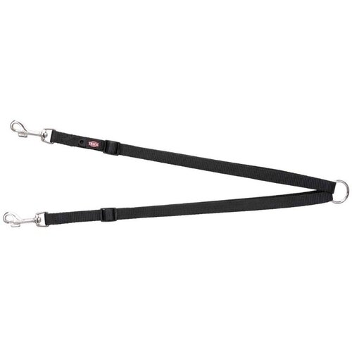Trixie Premium Razdelilec za dva psa XS-M 40-70 cm/15mm črn Cene