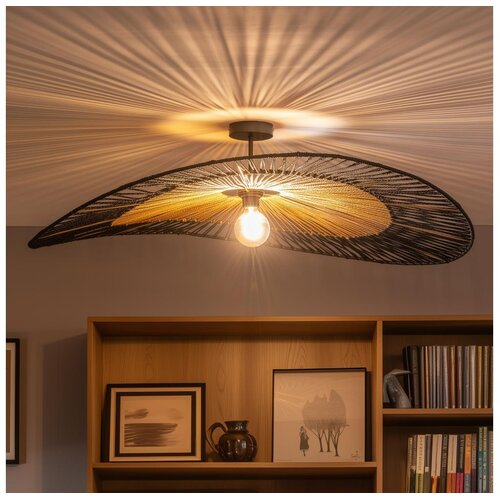 Brilagi LED plafonski luster CERIA BOHO 1xE27/60W/230V prečnik 100 cm crna/smeđa Cene