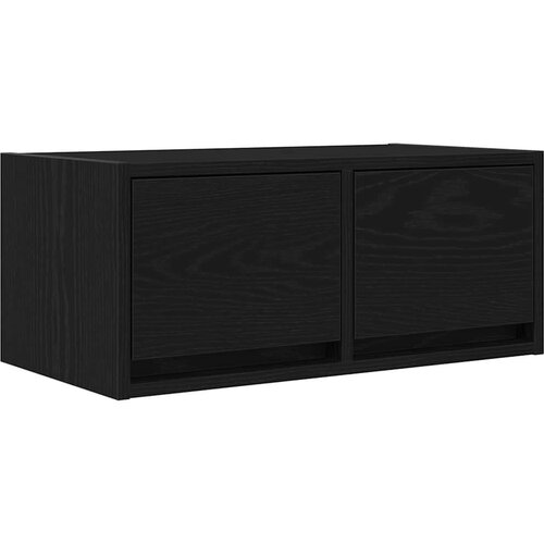 vidaXL TV omarica črna hrast 60x31x25,5 cm inženirski les Cene