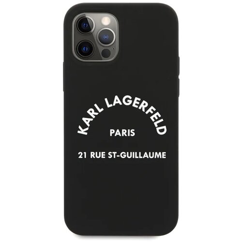 Karl Lagerfeld maska za telefon Hc Silicone RSG iPhone 12/12 Pro 6.1 crna Slike