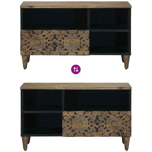  ormar s ladicama Smeđa 80 x 33 5 x 46 cm Čvrsto drvo manga Slike