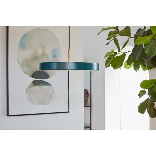 UMAGE Temno zelena LED viseča svetilka s kovinskim senčnikom &amp;oslash; 31 cm Asteria Mini &amp;ndash; Slike