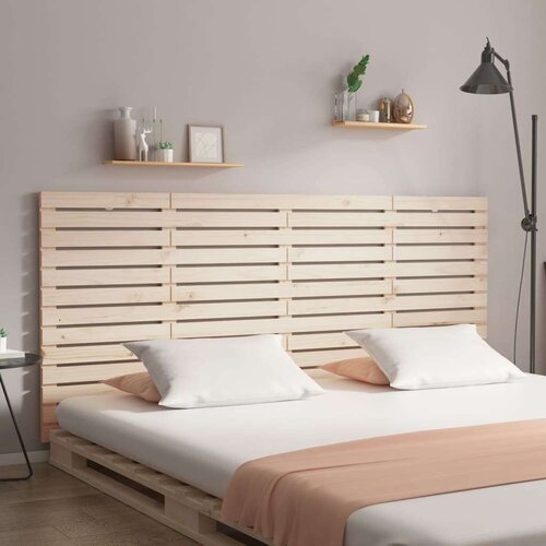  Stensko posteljno vzglavje 156x3x91,5 cm trdna borovina, (20726161) Slike