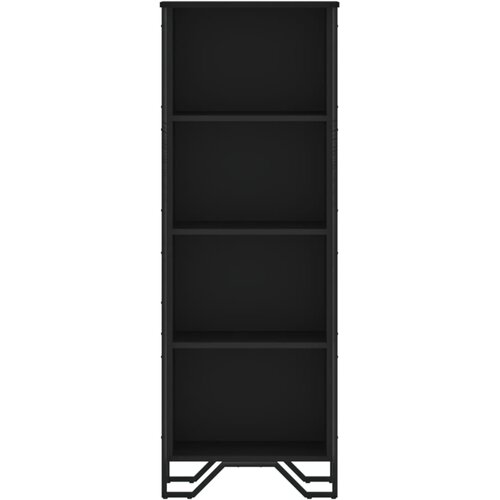  Regal za knjige crni 50x31x137,5 cm od konstruiranog drva Slike