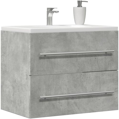 vidaXL omarica za umivalnik betonsko siva 60x38,5x48 cm iverna plošča Cene