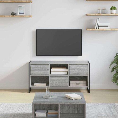 TV ormar Siva Sonoma 100 x 36 x 49 5 cm Konstruirano drvo Cene