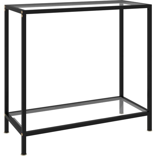 vidaXL Konzolni stol prozirni 80 x 35 x 75 cm od kaljenog stakla Cijene