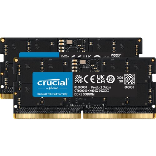 Crucial 32GB Kit DDR5-5600 (2x16GB) SODIMM CL46 (16Gbit) RAM memorija Slike
