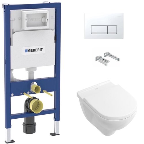 Villeroy Boch SIKOGEDVBOND50W wc &amp;scaron;koljka s kompletom geberit duofix 458.103.00.1 Delta50 Slike