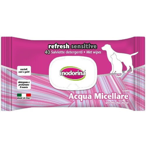 Inodorina Sensitive vlažne maramice Aqua micellare 40kom Slike