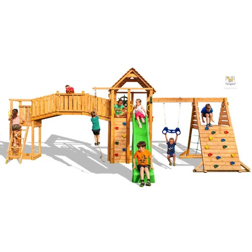 Fungoo Maxi set FUN GYM - drveno dječje igrali&amp;scaron;te Slike