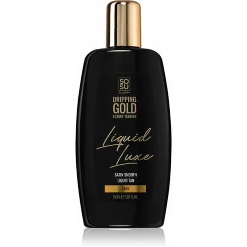Dripping Gold Luxury Tanning Liquid Luxe samoporjavitvena voda za telo Dark 150 ml