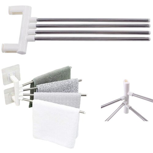  Samoljepljivi rotirajući kupaonski aluminij. zidni držač ručnika Cijene