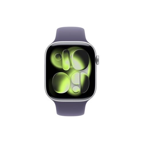 Apple Watch S11 GPS 46mm Silver Aluminium Case with Purple Fog Sport Band - S/M (mev94et/a) Cene