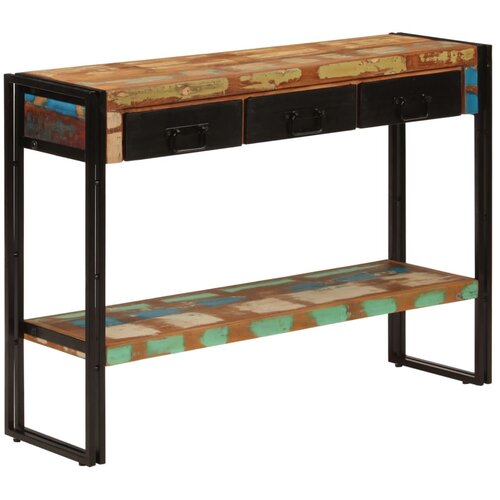  Konzolni stol 110 x 30 x 76 cm od masivnog obnovljenog drva Slike