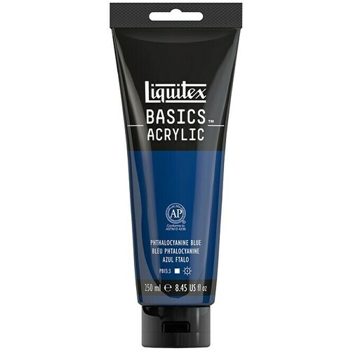 LIQUITEX basics Akrilna boja (Ftalocijanin plava, 250 ml, Tuba) Slike