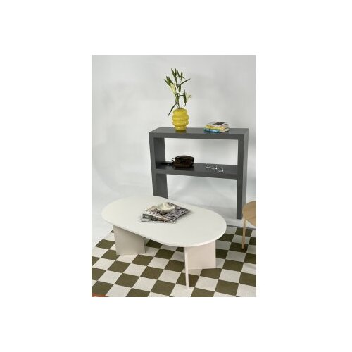 Hanah home Klub sto Leo Large, 110x42x60 cm, Bijeli Slike