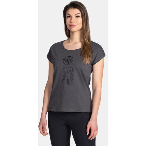 Kilpi Women&amp;#039;s cotton T-shirt ROANE-W Dark gray Slike