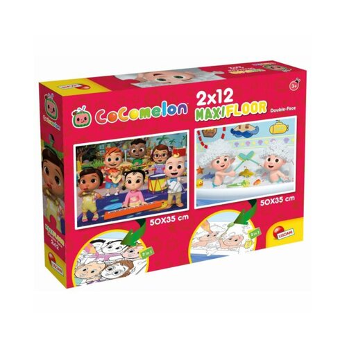 Lisciani Puzzle Cocomelon Gradimo, Dvostrane, 2x12 dijelova Cene