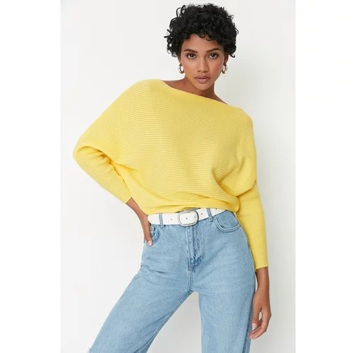 Trendyol Yellow Bat Sleeve Knitwear Sweater