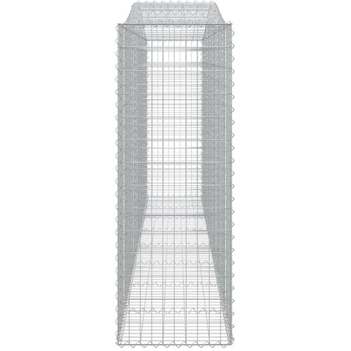  Lučne gabionske ko&amp;scaron;are 7 kom 400x50x140/160cm pocinčano željezo Slike