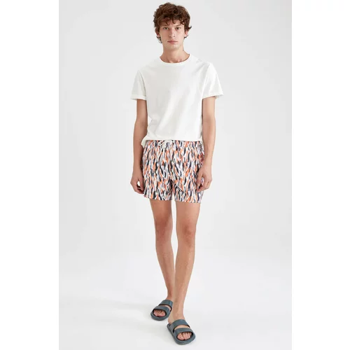 Defacto Patterned Tie Waist Swimming Shorts