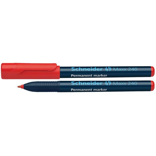 Schneider Flomaster , permanent marker, Maxx 240, 1-2 mm, crveni Cijene