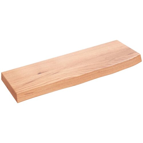 VidaXL Zidna polica svjetlosmeđa 60 x 20 x 4 cm od obrađene hrastovine Slike