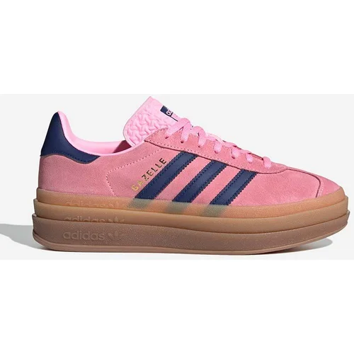 Adidas Nizke superge 'Gazelle Bold' mornarska / zlata / roza