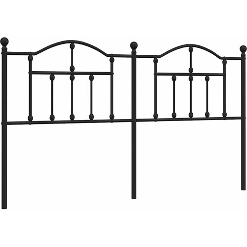  Metalno zamjensko uzglavlje crno 180 cm Slike