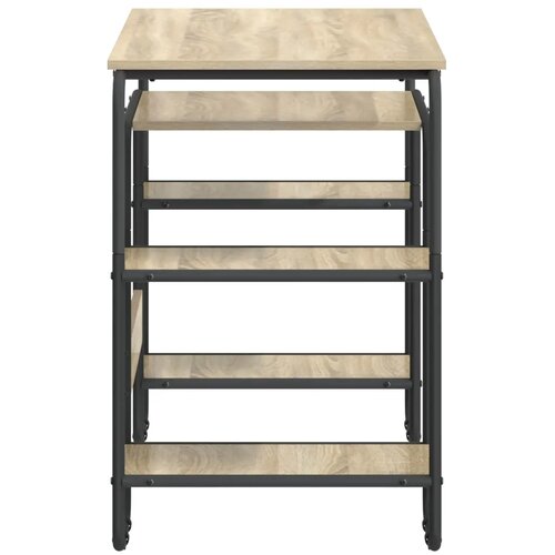  Stol s pohranom Hrast sonoma 113 5 x 52 x 75 5 cm - Hrast sonoma Slike