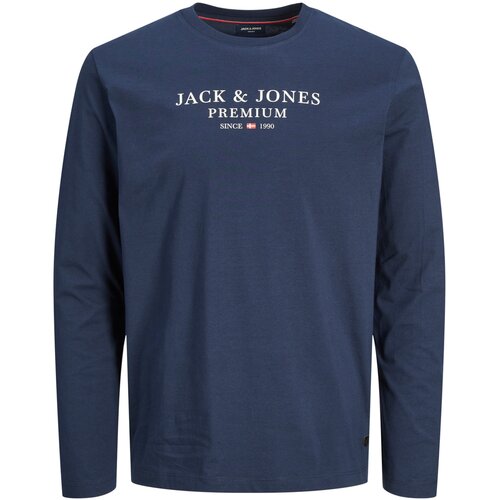 Jack &amp;amp; Jones Majica &amp;#039;BLUASTON&amp;#039; mornarska / rdeča / bela Slike