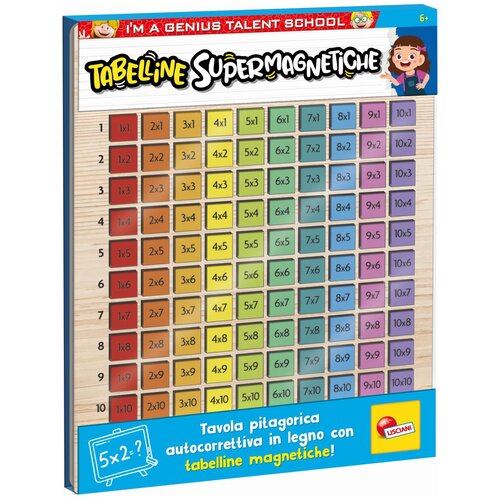 Lisciani I'M Genius Drvena Magnetna Tablica Množenja Cene