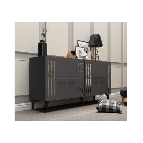 Hanah home komoda junes anthracite silver Slike