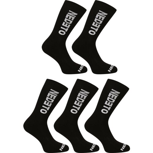 Nedeto 5PACK High Black Socks Slike