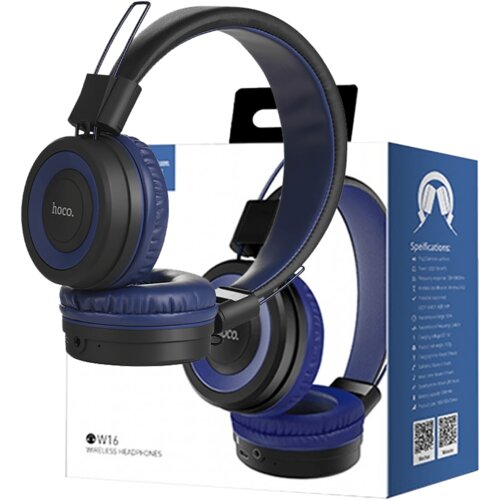 hoco. Slušalice bežične/žične, Bluetooth + 3.5 mm, plava, W16 Cool Motion Cijene