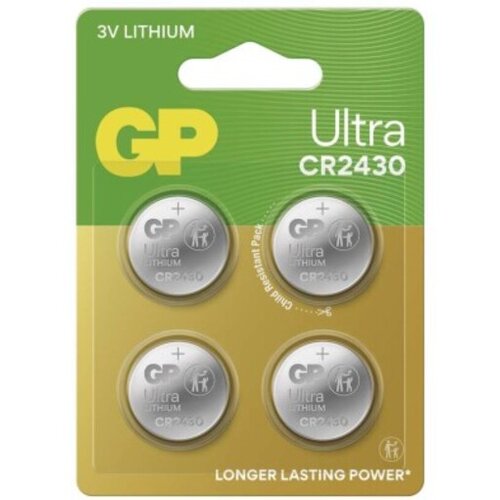 Gp litijska baterija Ultra CR2430 4 kosi, B32304 Cene