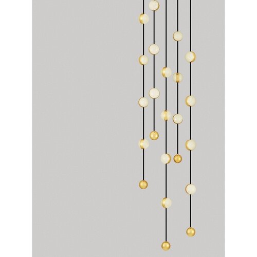 Nova Luce Mat črna aluminijasta LED zatemnitvena viseča svetilka s senčilom iz akrilnega stekla &amp;oslash; 38 cm Alcinoe &amp;ndash; Slike