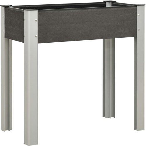  Povišena vrtna gredica 75 x 40 x 75 cm WPC siva Cene