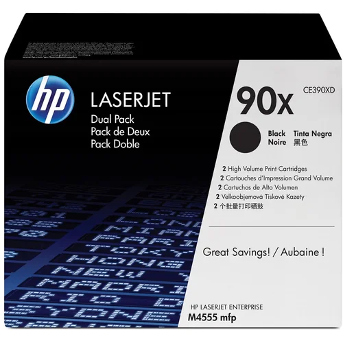 Hewlett packard HP 90X 2-pack High Yield Black Original LaserJet Toner Cartridges