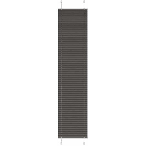 vidaXL Plisirana senčila črna 45x200 cm, širina blaga 44,4 cm, poliester, (5000297731) Cene
