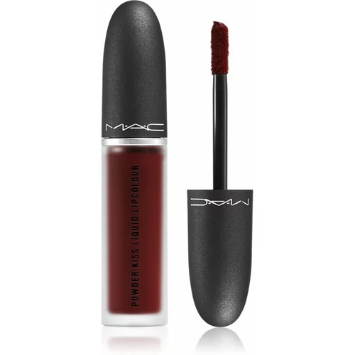 MAC Cosmetics Powder Kiss Liquid Lipcolour mat tekoča šminka odtenek Pretty Pleats! 5 ml