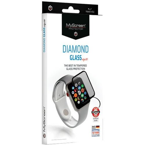 Myscreen protector MS DIAMOND GLASS EDGE 3D 2.5D ZA APPLE WATCH ULTRA 49MM SREBRNA, (21974976) Slike