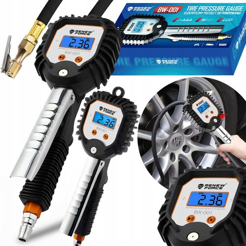 Digitalni LCD pneumatski pi&amp;scaron;tolj za napuhavanje guma 18BAR Slike
