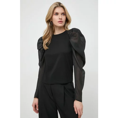 Karl Lagerfeld Bluza boja: crna, bez uzorka