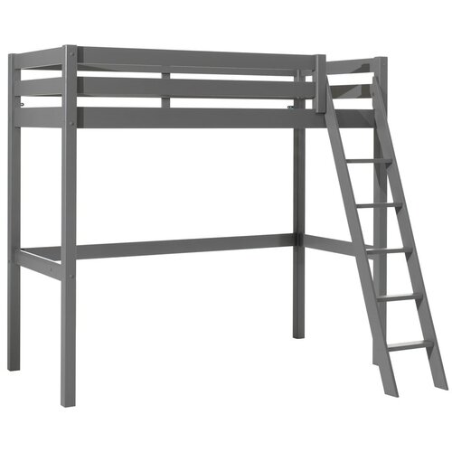 Vipack siva dvignjena otro&amp;scaron;ka postelja iz masivnega bora 90x200 cm pino &amp;ndash; Slike